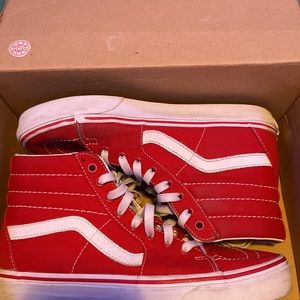 Red High Top Vans